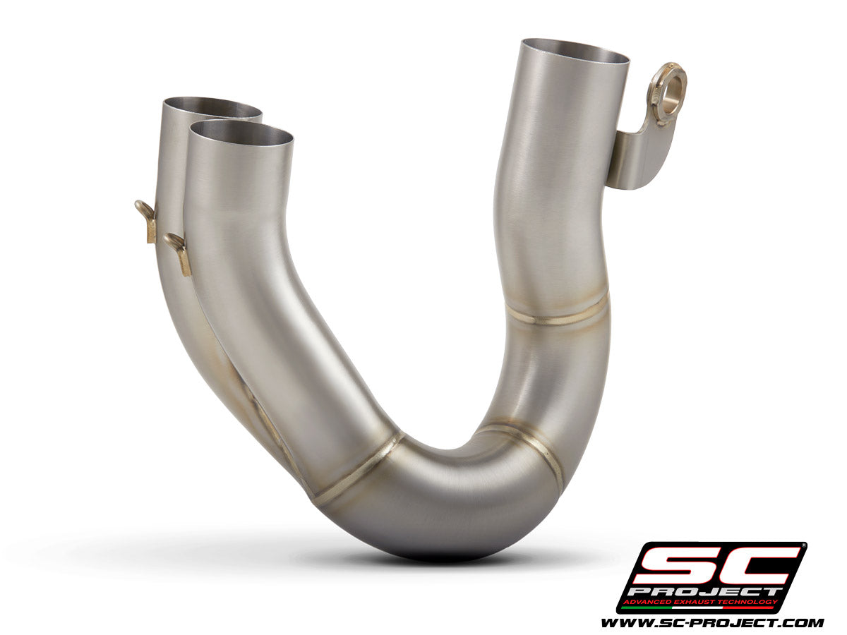 DUCATI HYPERMOTARD 950 - SP (2019 - 2020) De-cat link pipe compatible with original, S1, SC1-M, S1-Carbon, SC1-R Mufflers (mufflers not included)