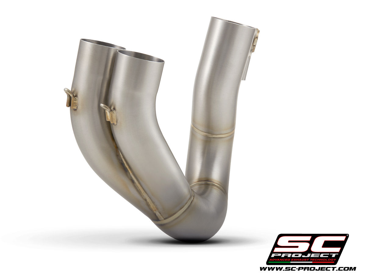 DUCATI HYPERMOTARD 950 - SP (2019 - 2020) De-cat link pipe compatible with original, S1, SC1-M, S1-Carbon, SC1-R Mufflers (mufflers not included)