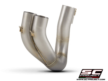 DUCATI HYPERMOTARD 950 - SP (2019 - 2020) De-cat link pipe compatible with original, S1, SC1-M, S1-Carbon, SC1-R Mufflers (mufflers not included)