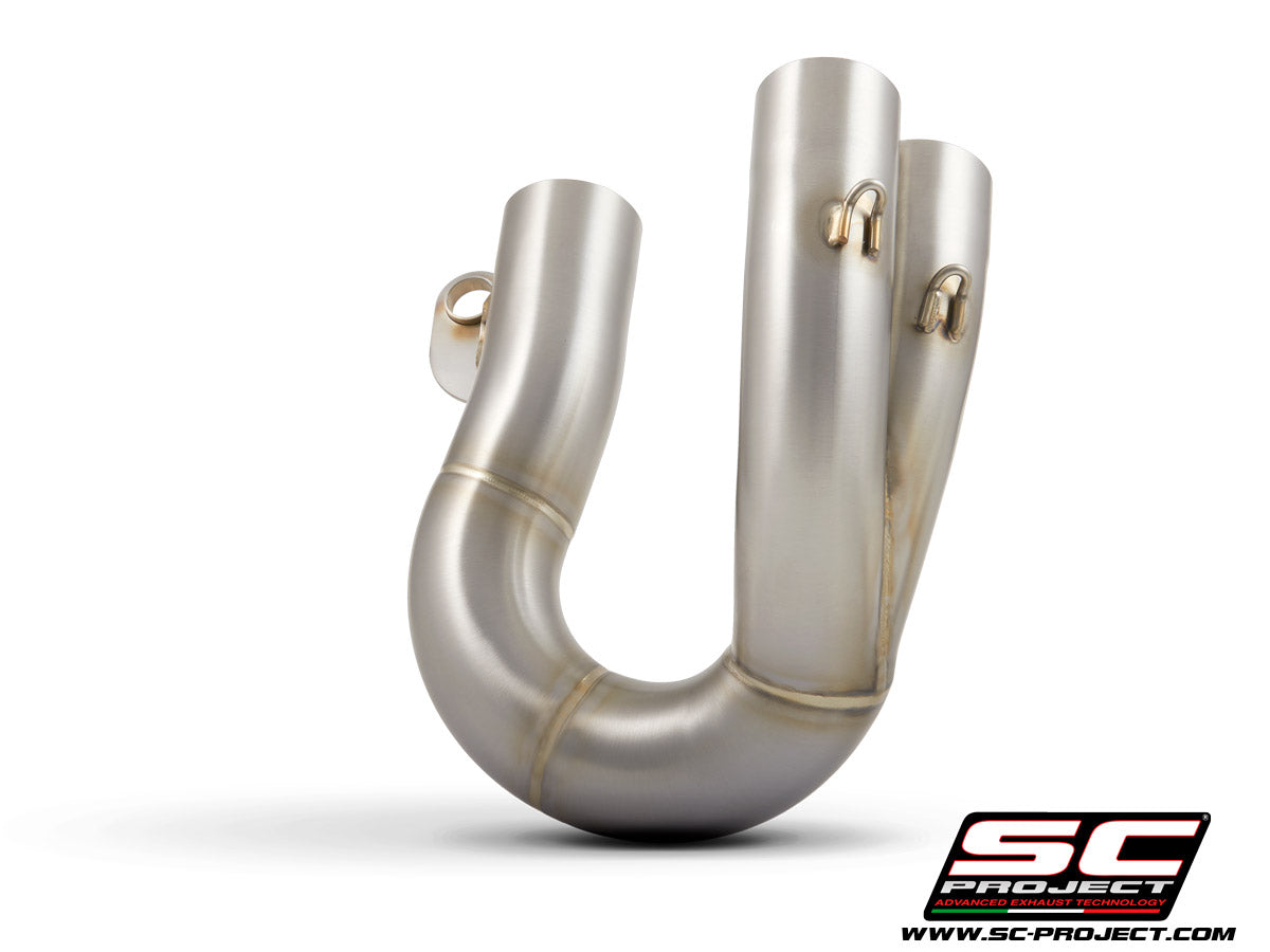 DUCATI HYPERMOTARD 950 - SP (2019 - 2020) De-cat link pipe compatible with original, S1, SC1-M, S1-Carbon, SC1-R Mufflers (mufflers not included)