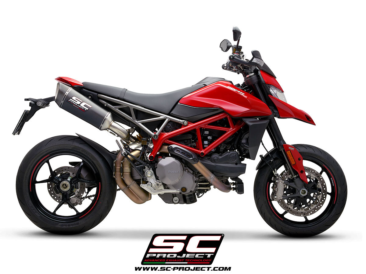DUCATI HYPERMOTARD 950 - SP (2019 - 2020) SC1-R Muffler, Carbon fibre, with Carbon fibre end cap