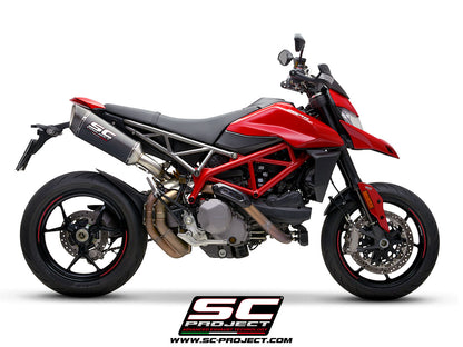 DUCATI HYPERMOTARD 950 - SP (2019 - 2020) SC1-R Muffler, Carbon fibre, with Carbon fibre end cap