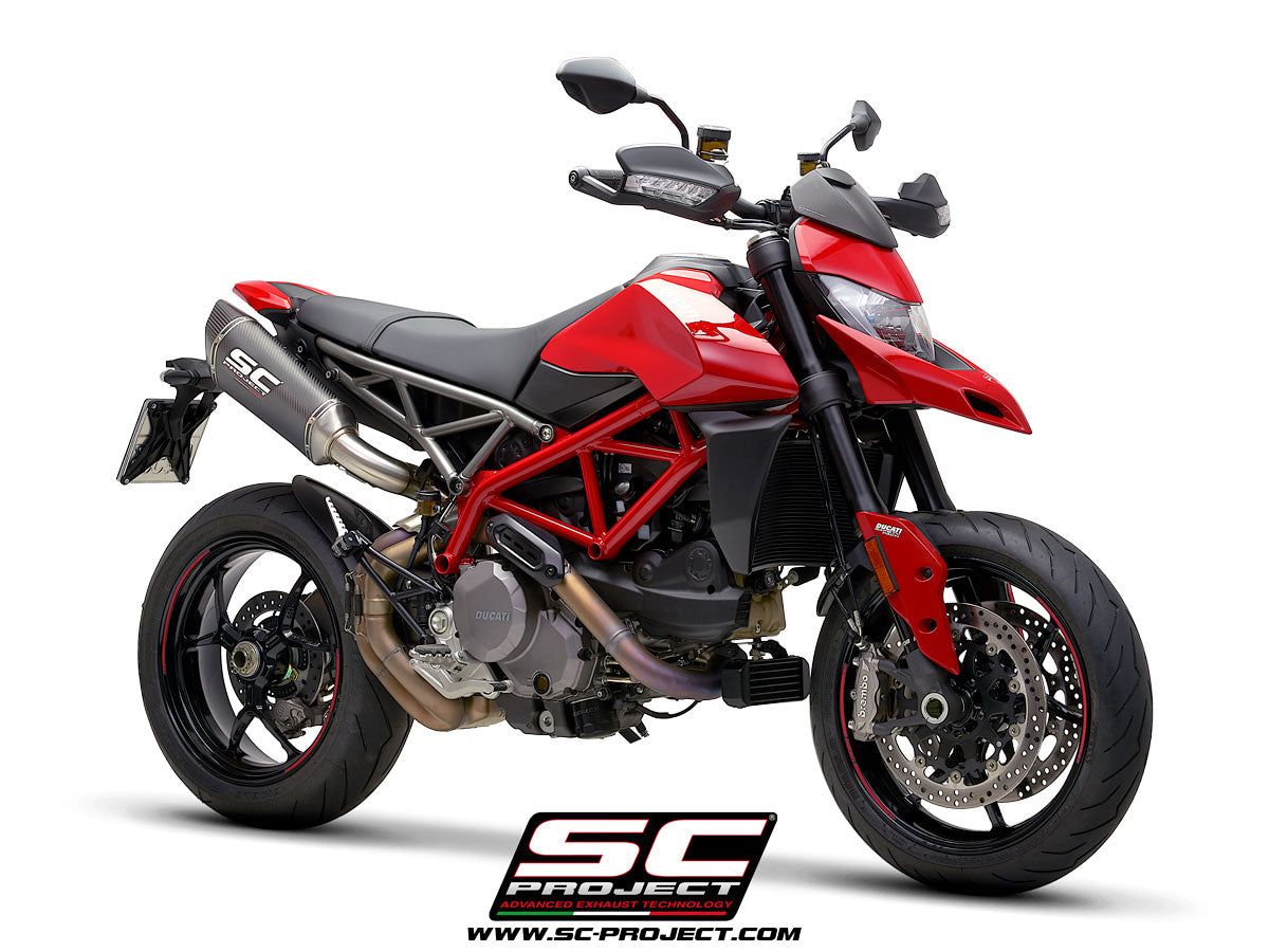 DUCATI HYPERMOTARD 950 - SP (2019 - 2020) SC1-R Muffler, Carbon fibre, with Carbon fibre end cap