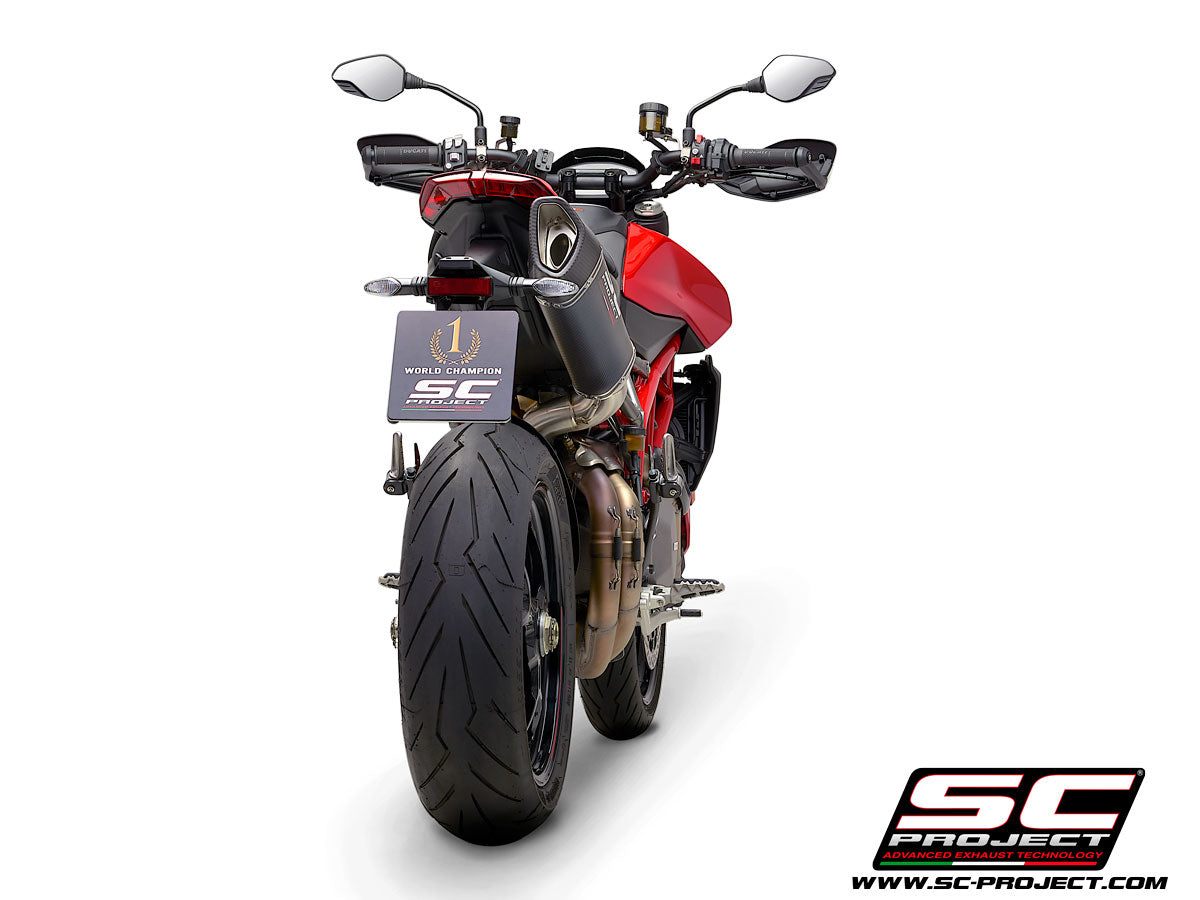 DUCATI HYPERMOTARD 950 - SP (2019 - 2020) SC1-R Muffler, Carbon fibre, with Carbon fibre end cap