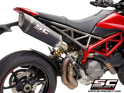 DUCATI HYPERMOTARD 950 - SP (2019 - 2020) SC1-R Muffler, Carbon fibre, with Carbon fibre end cap