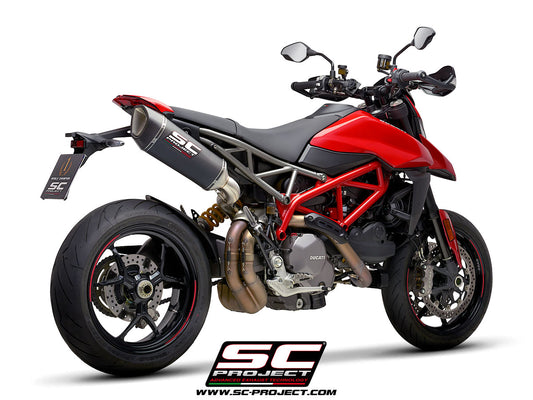 DUCATI HYPERMOTARD 950 - SP (2019 - 2020) SC1-R Muffler, Carbon fibre, with Carbon fibre end cap