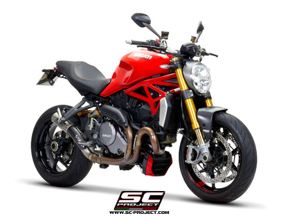 DUCATI MONSTER 1200 (2017 - 2020) - S - R CR-T Muffler, titanium, with full titanium link pipe