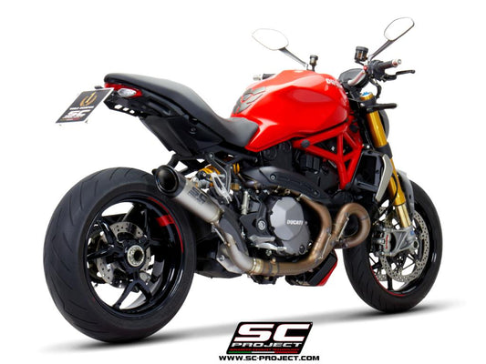 DUCATI MONSTER 1200 (2017 - 2020) - S - R S1 Muffler, titanium, with carbon fibre end cap