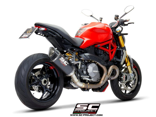 DUCATI MONSTER 1200 (2017 - 2020) - S - R SC1-R Muffler, carbon fibre, with carbon fibre end cap