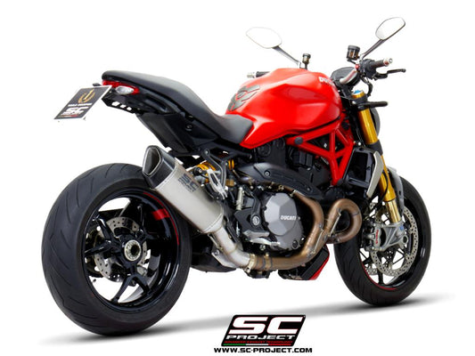 DUCATI MONSTER 1200 (2017 - 2020) - S - R SC1-R Muffler, titanium, with carbon fibre end cap