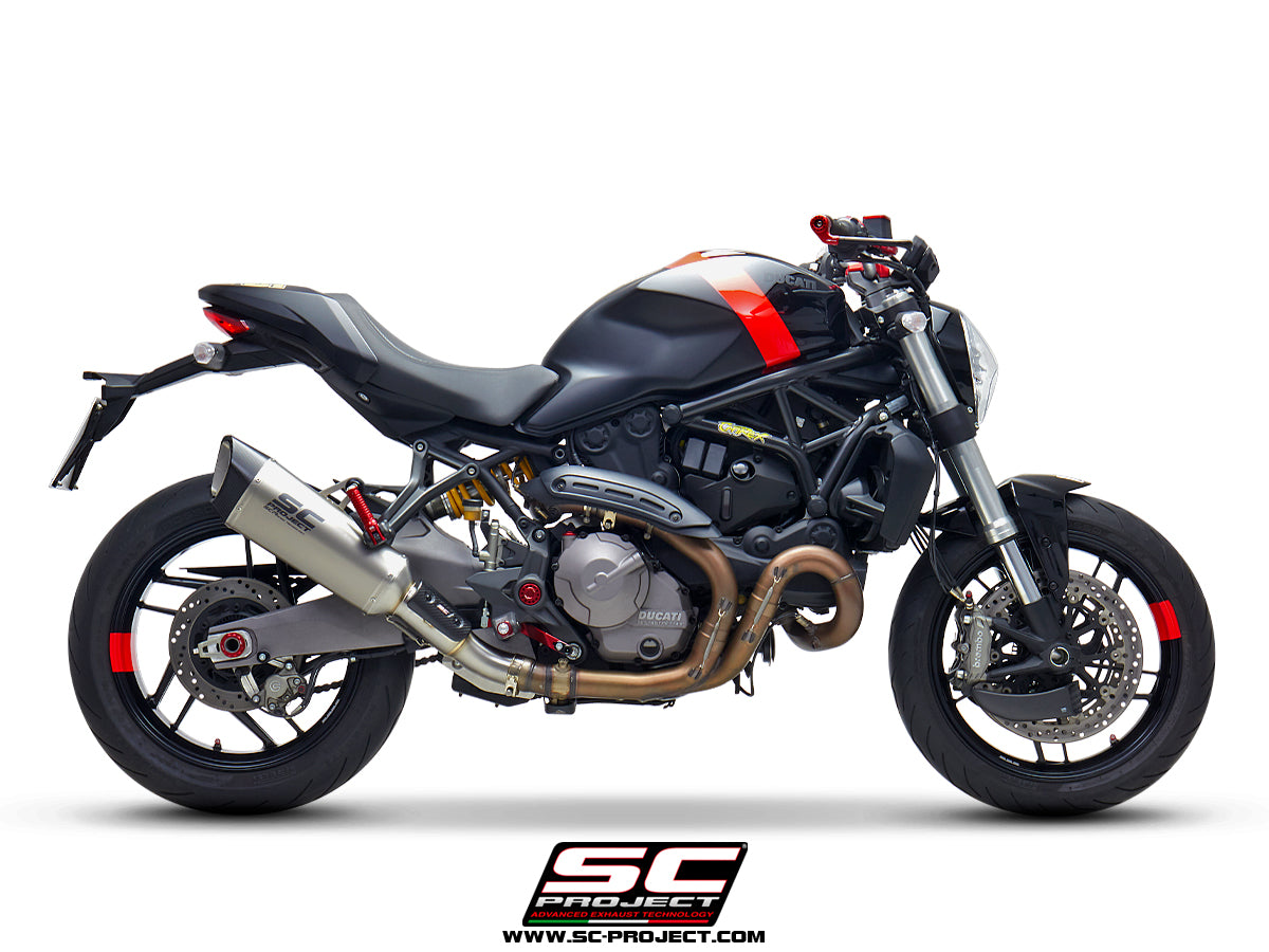 DUCATI MONSTER 821 (2018 - 2020) SC1-R Muffler, with Carbon fibre end cap