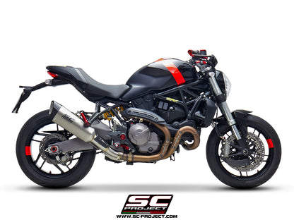 DUCATI MONSTER 821 (2018 - 2020) SC1-R Muffler, with Carbon fibre end cap