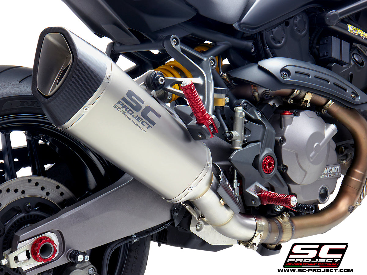 DUCATI MONSTER 821 (2018 - 2020) SC1-R Muffler, with Carbon fibre end cap