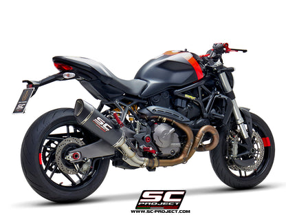 DUCATI MONSTER 821 (2018 - 2020) SC1-R Muffler, with Carbon fibre end cap