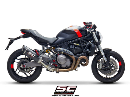 DUCATI MONSTER 821 (2018 - 2020) SC1-R Muffler, with Carbon fibre end cap