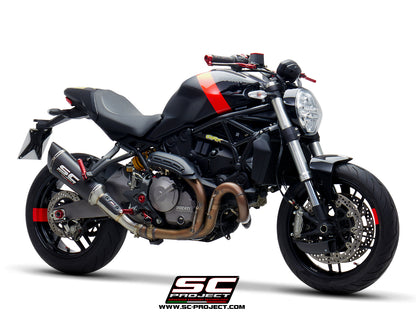 DUCATI MONSTER 821 (2018 - 2020) SC1-R Muffler, with Carbon fibre end cap