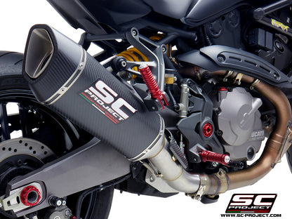 DUCATI MONSTER 821 (2018 - 2020) SC1-R Muffler, with Carbon fibre end cap