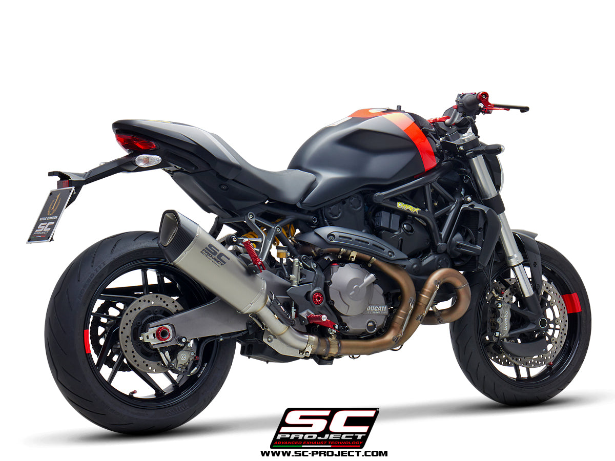 DUCATI MONSTER 821 (2018 - 2020) SC1-R Muffler, with Carbon fibre end cap