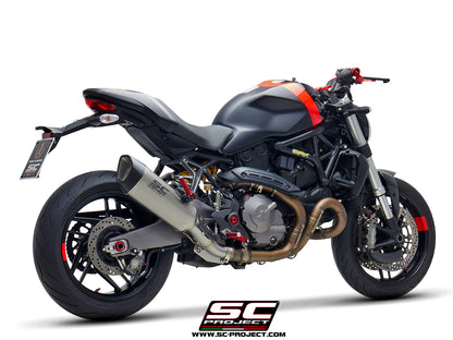 DUCATI MONSTER 821 (2018 - 2020) SC1-R Muffler, with Carbon fibre end cap