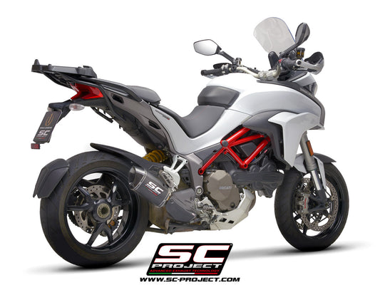 DUCATI MULTISTRADA 1200 (2015 - 2017) - S MTR Muffler, Carbon fibre, with machined from solid CNC end cap