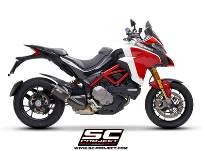 DUCATI MULTISTRADA 1260 (2018 - 2020) MTR Muffler, Carbon fibre, with machined from solid CNC end cap