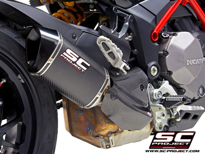 DUCATI MULTISTRADA 1260 (2018 - 2020) MTR Muffler, Carbon fibre, with machined from solid CNC end cap