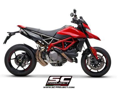 Ducati HYPERMOTARD 950 (2021 - 2025) - RVE - SP - EURO 5 Pair of S1 Mufflers, Titanium, with Carbon fiber end cap