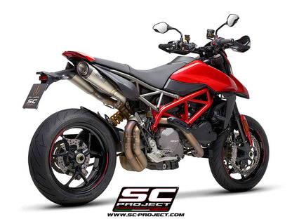 Ducati HYPERMOTARD 950 (2021 - 2025) - RVE - SP - EURO 5 Pair of S1 Mufflers, Titanium, with Carbon fiber end cap