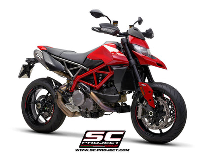 Ducati HYPERMOTARD 950 (2021 - 2025) - RVE - SP - EURO 5 Pair of SC1-M Mufflers, Carbon fiber, with Carbon fiber end cap