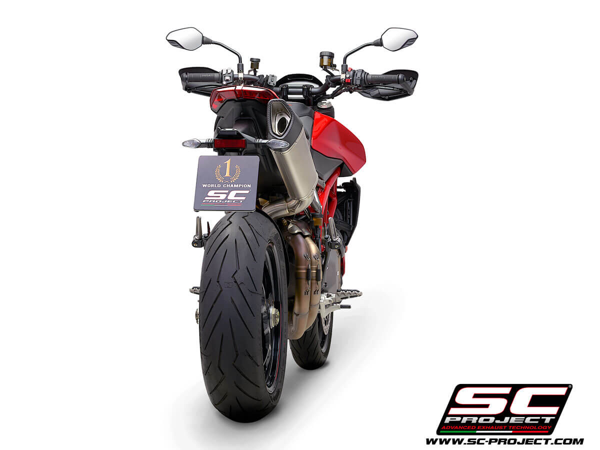 Ducati HYPERMOTARD 950 (2021 - 2025) - RVE - SP - EURO 5 SC1-R Muffler, titanium, with carbon fiber end cap