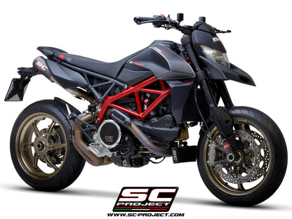 Ducati HYPERMOTARD 950 (2021 - 2025) - RVE - SP - EURO 5 Pair of CR-T M2 mufflers, carbon fibre, with titanium end cap