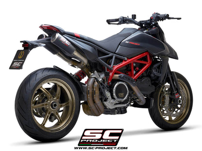 Ducati HYPERMOTARD 950 (2021 - 2025) - RVE - SP - EURO 5 Pair of CR-T M2 mufflers, carbon fibre, with titanium end cap