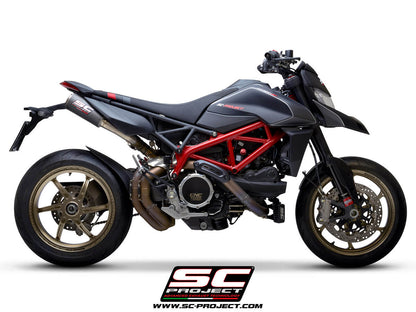 Ducati HYPERMOTARD 950 (2021 - 2025) - RVE - SP - EURO 5 Pair of CR-T M2 mufflers, carbon fibre, with titanium end cap