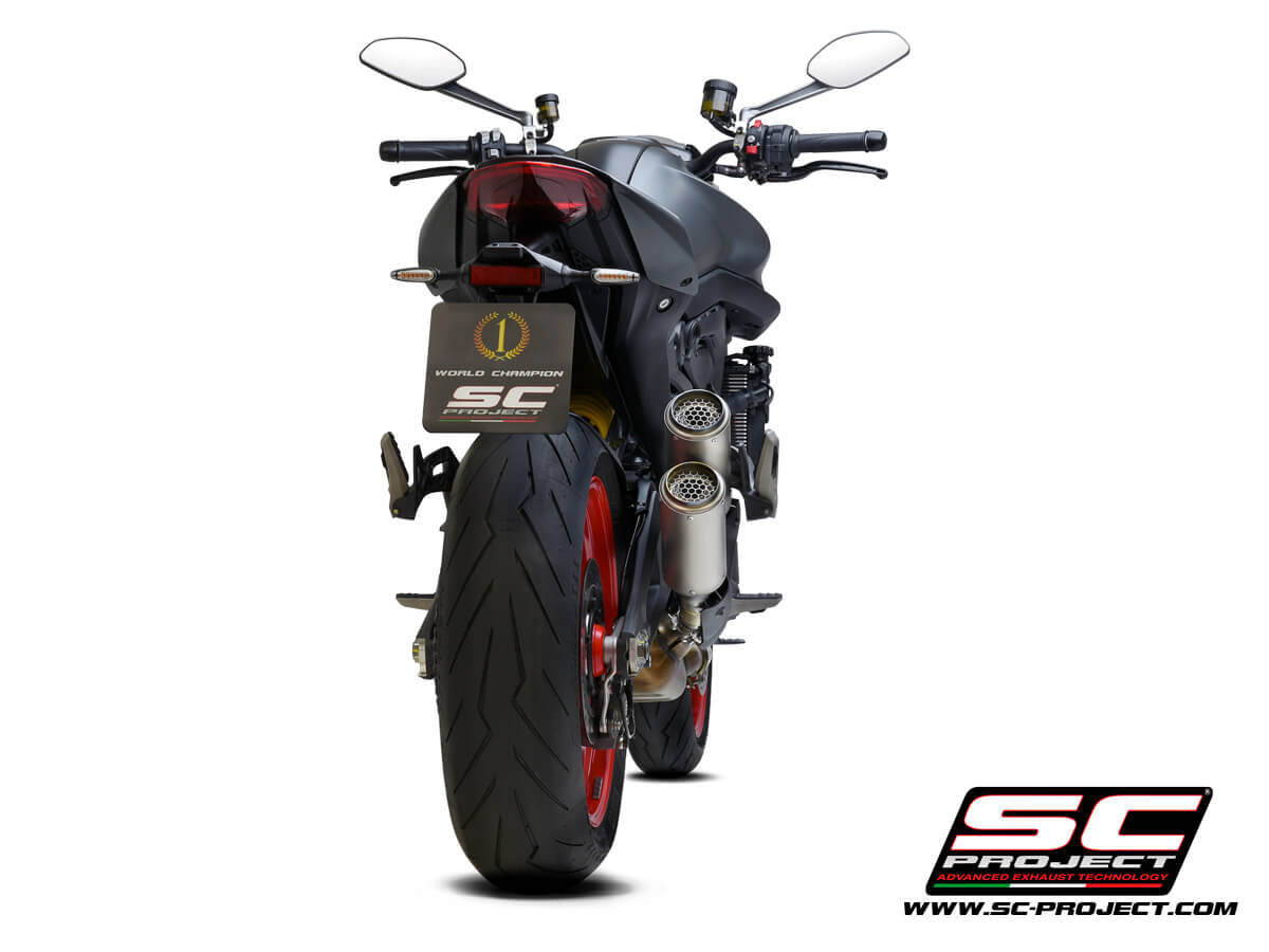 Ducati MONSTER 937 (2021 - 2025) Twin CR-T dual muffler