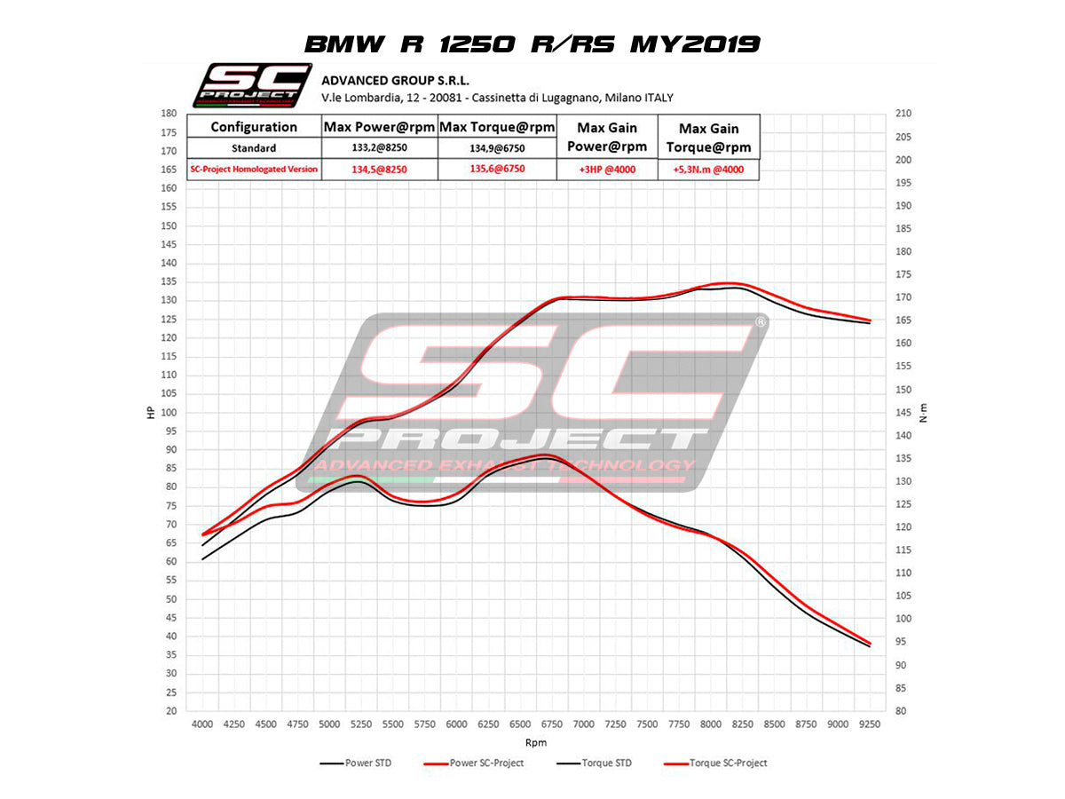 BMW R 1250 R (2021 - 2025) - RS SC1-R Muffler, Carbon fibre, with Carbon fibre end cap