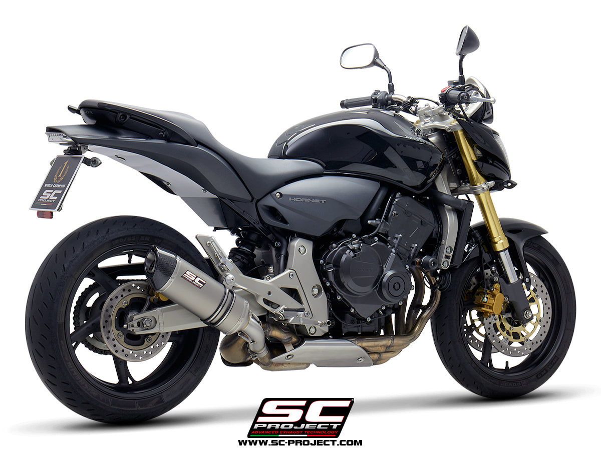 HONDA CB600F HORNET (2007 - 2016) Oval Muffler, with carbon fibre end cap