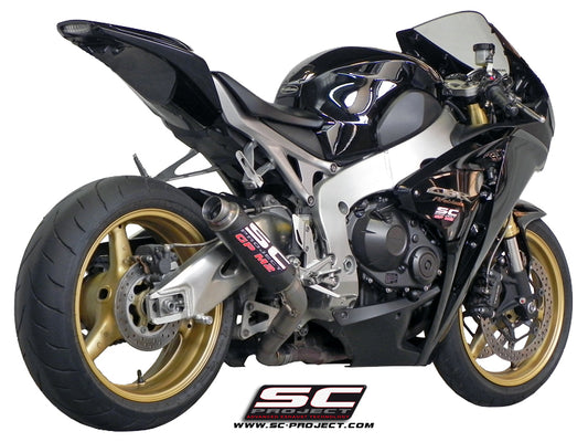 HONDA CBR1000RR (2008 - 2013) GP-M2 Muffler, Carbon fibre, with CNC machined exit pipe
