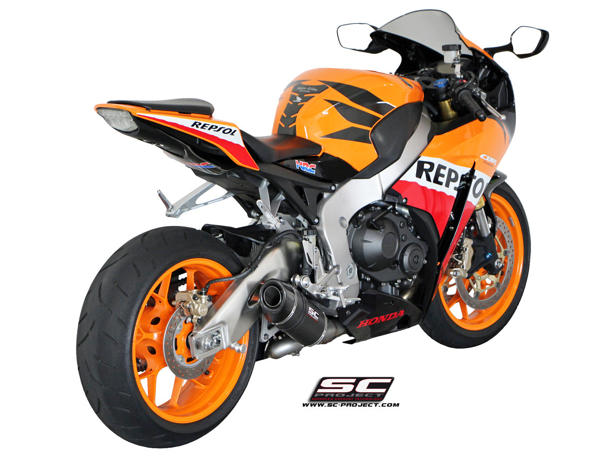 HONDA CBR1000RR (2008 - 2013) Oval Muffler, carbon fibre, with carbon fibre end cap