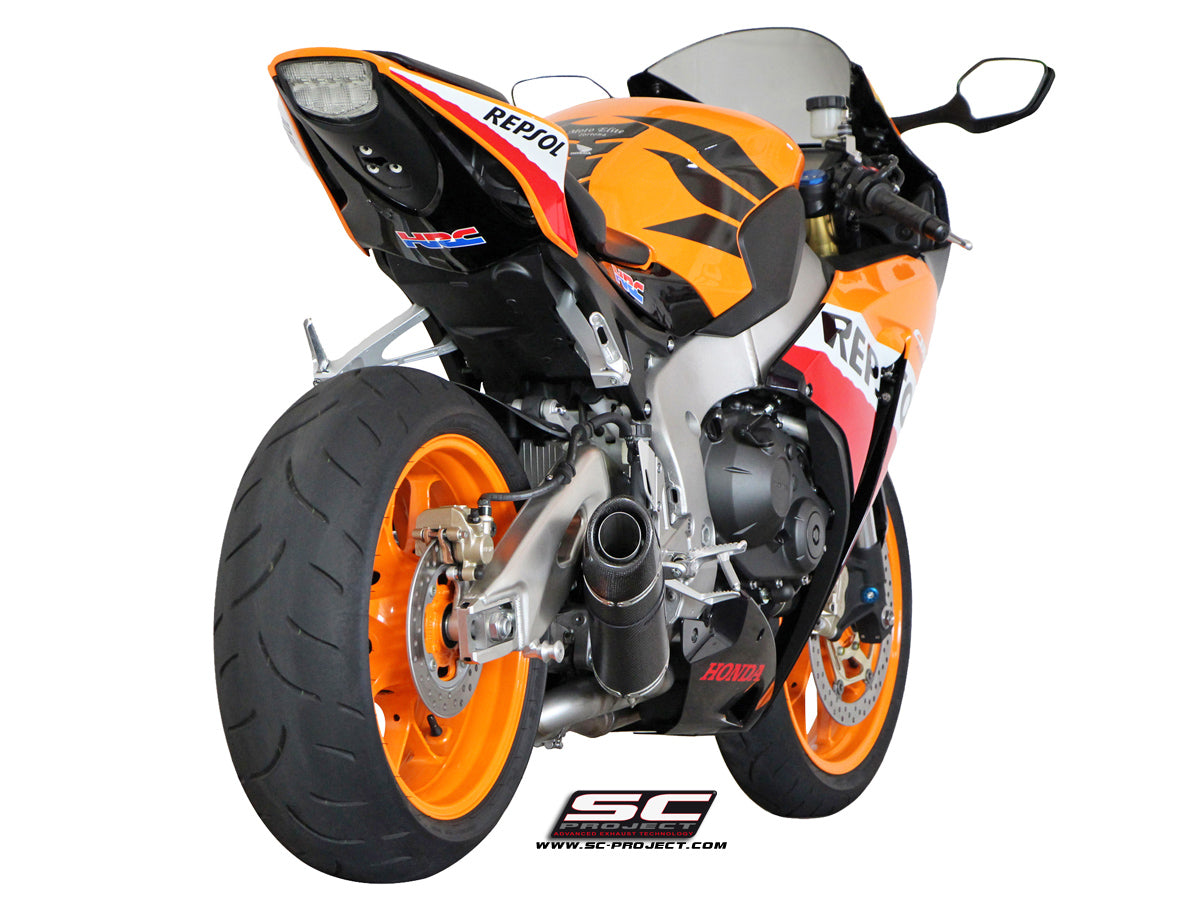HONDA CBR1000RR (2008 - 2013) Oval Muffler, carbon fibre, with carbon fibre end cap