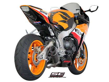 HONDA CBR1000RR (2008 - 2013) Oval Muffler, carbon fibre, with carbon fibre end cap