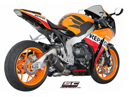 HONDA CBR1000RR (2008 - 2013) Oval Muffler, carbon fibre, with carbon fibre end cap