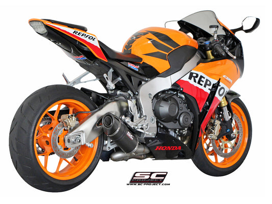 HONDA CBR1000RR (2008 - 2013) Oval Muffler, carbon fibre, with carbon fibre end cap