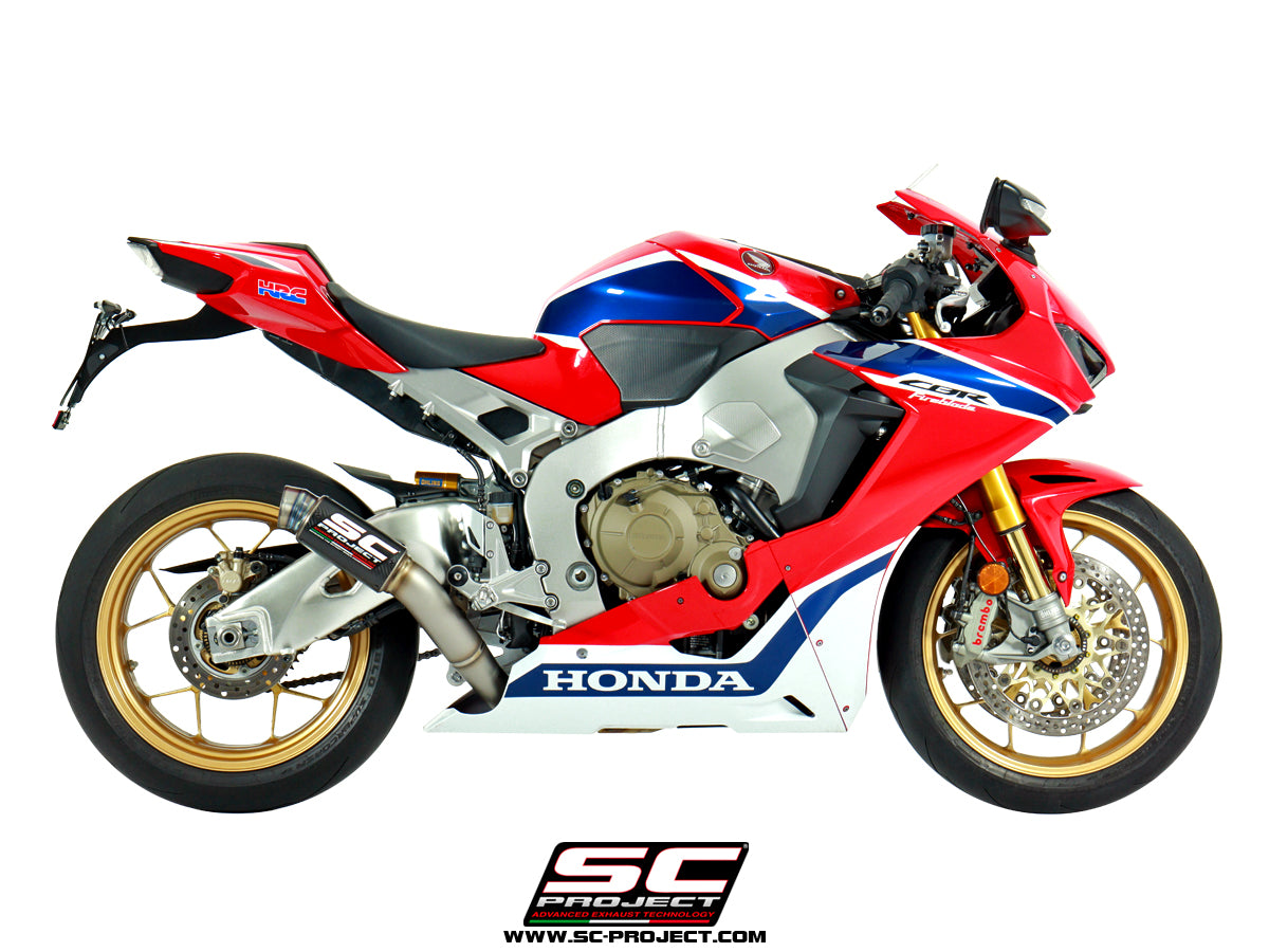 HONDA CBR1000RR (2017 - 2019) - SP - SP2 GP70-R Muffler, high position with titanium end cap