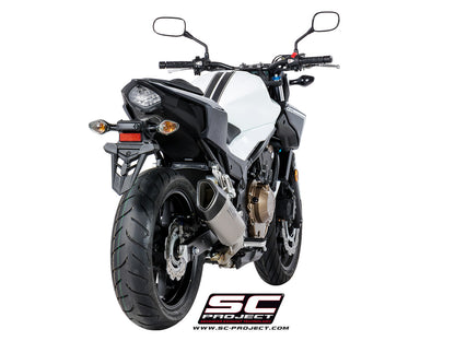 HONDA CBR500R (2017-2018) HONDA CB500 (2017 - 2018) - X - F SC1-R Muffler, with carbon fibre end cap
