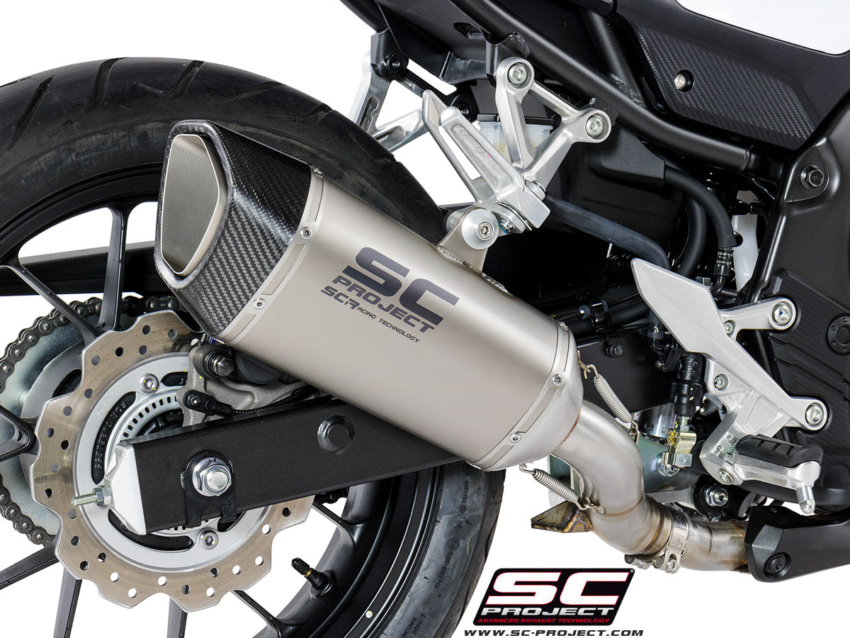 HONDA CBR500R (2017-2018) HONDA CB500 (2017 - 2018) - X - F SC1-R Muffler, with carbon fibre end cap