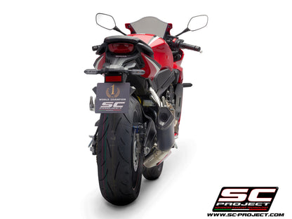 HONDA CBR650R (2019-2023) Full Exhaust System 4-1, with SC1-M Muffler, with Carbon fibre end cap