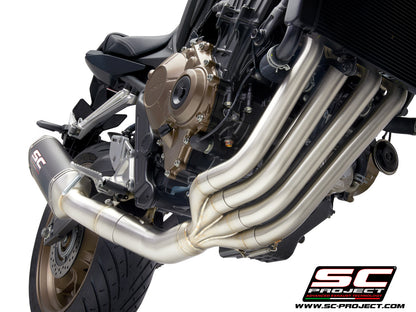 HONDA CBR650R (2019-2023) Full Exhaust System 4-1, with SC1-M Muffler, with Carbon fibre end cap