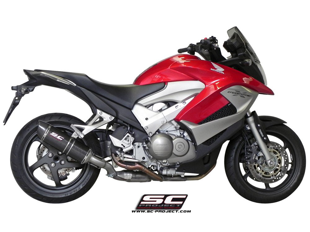 HONDA CROSSRUNNER 800 Oval Muffler, with carbon fibre end cap