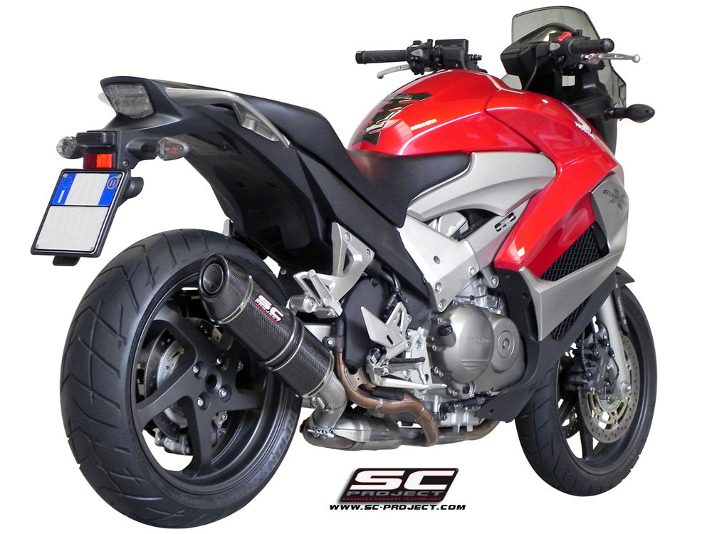 HONDA CROSSRUNNER 800 Oval Muffler, with carbon fibre end cap