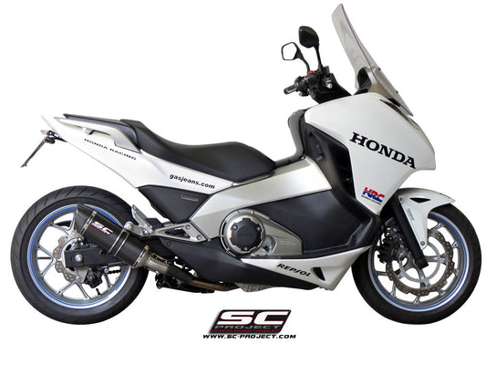 HONDA INTEGRA 700 (2011 - 2013) / 750 (2014 - 2015) Oval Muffler, with carbon fibre end cap